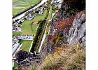 At the end of the Zammerloch we had to get down this cliff into the town of Zams (Austria)