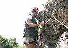 Mountain walking involved some scary paths, so decided to get some rock climbing training in Chudleigh, Devon.