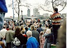 London marathon 1988, waving to M and Andrew, at about 22 miles.