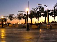 Sunset at Long Beach convention center