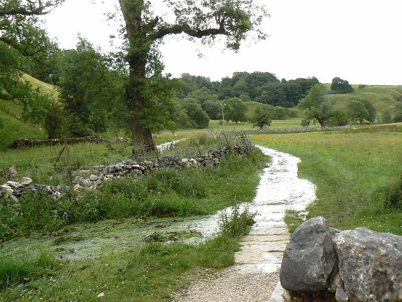 malham-cove-flooded-path-1549-100708.jpg - Malham cove walk 15.48, 10 July 2008  Flooded path