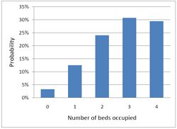 Bed occupancy distribution
