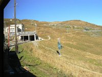 Rochers de Naye train approaching station 4 Oct 2009