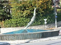 Diver statue Lausanne 10 Oct 2009